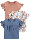 Camisetas e blusas Simple Joys da Carter's Girls 4T (pacote com 3)