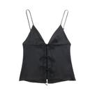 Camisetas Femininas De Verão 2024 Com Laço, Decote Em V, Sem Mangas, Costas Descobertas, Alças Sexy,