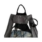 Camisetas Femininas Góticas Com Estampa Floral, Manga Longa, Estilo Y2K Grunge, Camisetas Gráficas