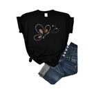 Camisetas Femininas Oversized Com Estampa 3D De Borboleta, Moda Casual E Solta
