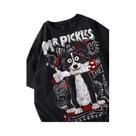 Camisetas Femininas Oversized Com Estampa De Cachorro, Gola Redonda, Manga Curta, Macias E Casuais Camisetas Femininas Oversized Com Estampa De Cachorro, Gola Redonda, Manga Curta, Macias E Casuais
