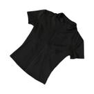 Camisetas Femininas Slim Fit De Verão Para Yoga Com Gola Alta E Zíper, Manga Curta, Cor Sólida, Para