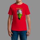 Camisetas Infatil Básica Casual Confortável Manga Curta Gola Redonda Band