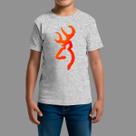 Camisetas Infatil Básica Casual Estilosa Manga Curta Chamas