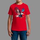 Camisetas Infatil Country Casual Moda Country Manga Curta Aguia Cor