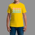 Camisetas Infatil Religiosa Moda Cristã Gola Redonda Jesus Frase