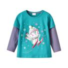 Camisetas Listradas De Natal Para Meninas, Boneco De Neve, Flocos De Neve, Desenhos Animados,