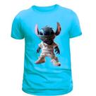 Camisetas Masculina Feminina Personalizadas Personagens Lilo e Stitch de tênis 100% Algodão Camisetas Masculina Feminina Personalizadas Personagens Lilo e Stitch de tênis 100% Algodão