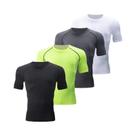 Camisetas Masculinas De Secagem Rápida Com Gradiente, Pacote Com 4 Peças, Tamanhos Variados, Roupas Camisetas Masculinas De Secagem Rápida Com Gradiente, Pacote Com 4 Peças, Tamanhos Variados, Roupas