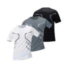 Camisetas Masculinas De Secagem Rápida Com Gradiente, Pacote Com 4, Tamanhos Variados, Cores Mistas,