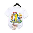 Camisetas Pikachu Para Crianças 2026, Números De Aniversário De Pokémon 1-9 Impressos, Camisetas De Camisetas Pikachu Para Crianças 2026, Números De Aniversário De Pokémon 1-9 Impressos, Camisetas De