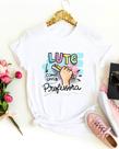 Camisetas profissões lute como uma professora babylook desenho escola uniforme