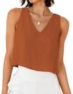 Camisetas regatas de linho Mywinway para mulheres, primavera e verão Camisetas regatas de linho Mywinway para mulheres, primavera e verão