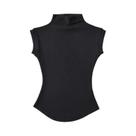 Camisetas Sem Mangas De Gola Alta Slim Fit Para Mulheres, Moda Casual Sexy De Verão Camisetas Sem Mangas De Gola Alta Slim Fit Para Mulheres, Moda Casual Sexy De Verão