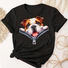 Camisetas T-shirts Blusa 100% Algodão Dog Zíper