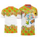 Camisetas Xadrez Festa Junina Menina Arraiá Caipira Rosa