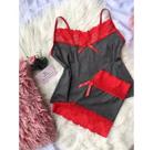 Camisete Conforto Baby Doll Renda Short Doll Feminino Pijama modelo lorena