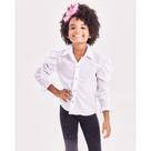 Camisete infantil botão feminino Camisete infantil botão feminino