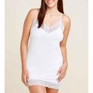 Camisola Alças Finas Micorifbra e Renda Love Stories Branca 00L11550 HOPE