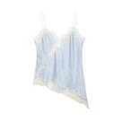 Camisola Amarela Sem Mangas Com Costas Descobertas HXAO Top Cropped Assimétrico Sexy Para Mulheres