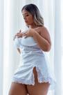 Camisola Cetim Luxuosa Reveillon Nupcias Noiva Lua de mel Plus Size