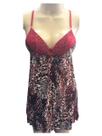 Camisola com Bojo e Calcinha 118 Rendado De Romance Lingerie