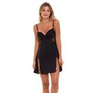 Camisola Com Bojo Push Up Liganete e Renda Sepie 2170 Preto Camisola Com Bojo Push Up Liganete e Renda Sepie 2170 Preto