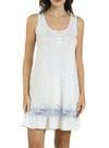 Camisola Curta Inspirate 160930 Feminina Poá Renda e Viscose T. P/GG
