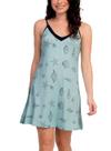 Camisola Curta Podiun 266058 Feminina Decote V Estampada Viscolycra T. P/GG