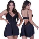 Camisola Daniela de Microfibra Light e Renda Feminino
