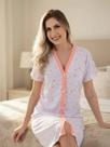 Camisola de Malha Aberta na Frente Vestido Amamentação Cirurgia