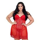Camisola de Renda Plus Sensual sexy Dornélas 564