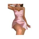 Camisola De Verão Feminina Em Cor Sólida, Sexy, Para Uso Em Casa