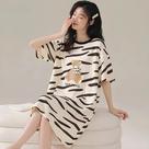 Camisola De Verão Para Mulheres plus Size, Estilo Fofo, Em Seda Gelada, Manga Curta, Decote Redondo,