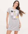 Camisola Estampa Coração Manga Curta Marisa-32017 Camisola Estampa Coração Manga Curta Marisa-32017