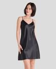 Camisola Feminina Alças Cetim Preto Lohe
