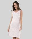 Camisola Feminina Curta Sem Mangas Floral Rosa Lohe