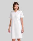 Camisola Feminina Decote V Manga Curta Cetim Marfim Lohe
