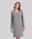 Camisola Feminina Modal Cetim Cinza Lohe