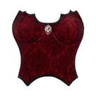 Camisola Feminina Sem Mangas Com Renda Teia De Aranha E Costas Abertas, Estilo Corpete Sexy Com