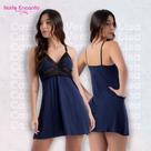 Camisola Fernanda Lisa De Renda S/ Bojo Linha Noite Pijama. Camisola Fernanda Lisa De Renda S/ Bojo Linha Noite Pijama.