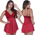 Camisola Karol de Microfibra Light e Renda Luxo
