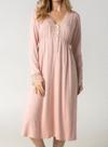 Camisola Longa Inspirate 160720 Feminina Homewear Renda e Viscose T. P/GG