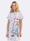 Camisola Manga Curta Tom e Jerry Outline