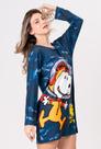 Camisola manga longa adulto snoopy acuo tamanho:m