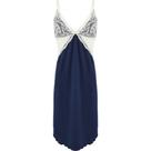 Camisola marinho com renda off White tamanho G