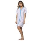 Camisola Maternidade Com Botão WLS Modas Manga Curta Maternidade Gestante Linha Noite Feminina