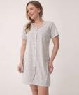 Camisola Mescla Botões Flores Marisa Cinza-91046 Camisola Mescla Botões Flores Marisa Cinza-91046