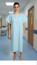 Camisola Oxford Hospitalar Mangas Japonesa Aberta Nas Costas
