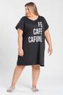 Camisola Pijama Feminino Plus Size Malha PV Estampado - Serena